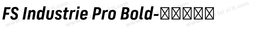 FS Industrie Pro Bold字体转换